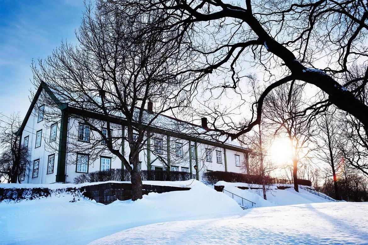 Hoel gård i vinterdrakt