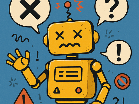 Tegning av en språkrobot