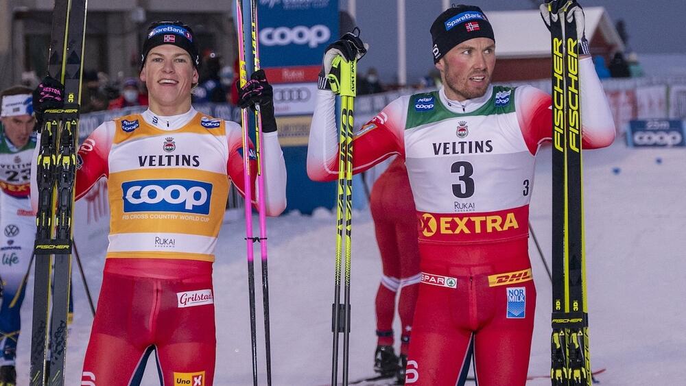 Johannes Klaebo et Emil Iversen