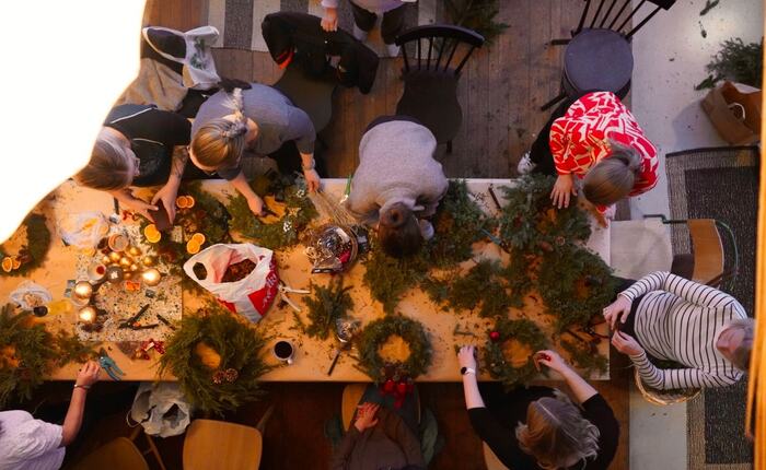 Kurs i kransbinding på Skolo desember 2025