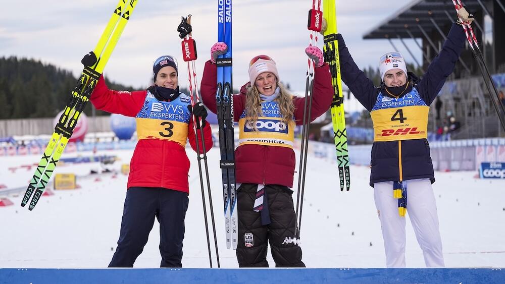 Podium Skiathlon dames