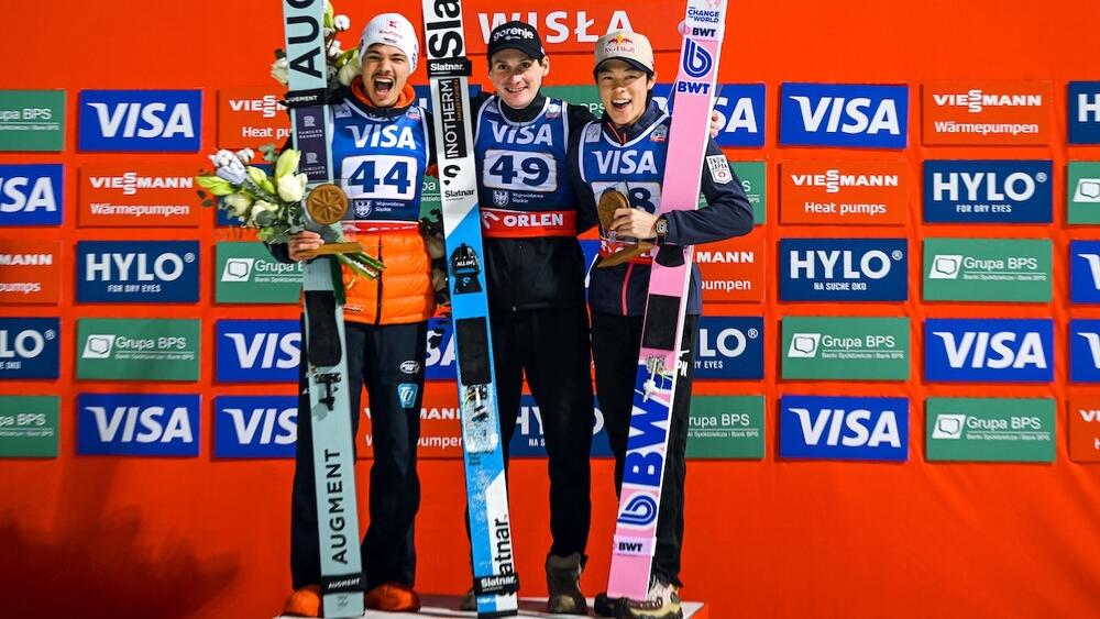 Saut à ski , Podium Wisla Domen Prevc