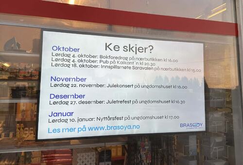 Digitalt legekontor Husvær_infoskjerm Brasøy