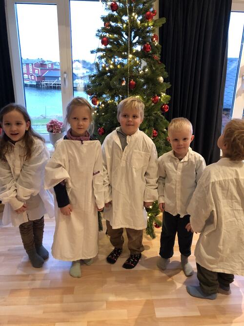 Solli barnehage gikk Lucia på HOS 10