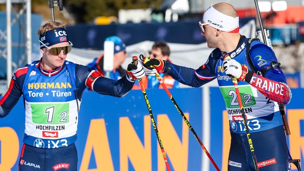 Johan Olav Botn et Emilien Jacquelin