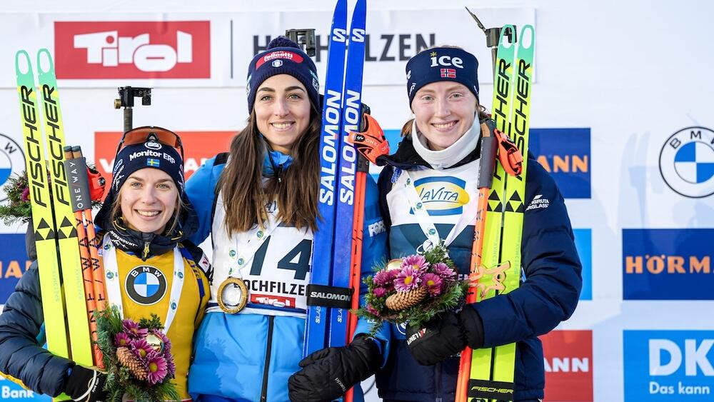 Biathlon Podium Poursuite Hochfilzen