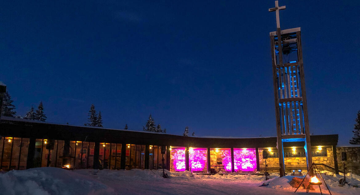 Foto av Sjusjøen Fjellkirke