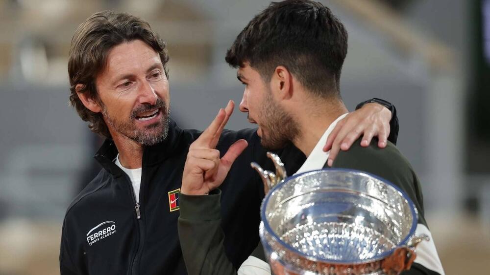 Photo : ATP Juan Carlos Ferrero et Carlos Alcaraz