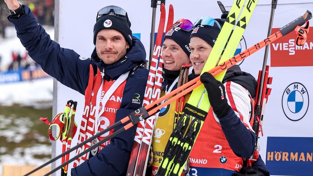 Biathlon - Podium poursuite Grand Bornand