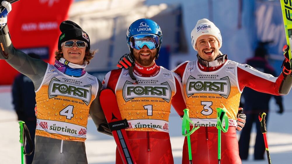 Podium slalom géant Alta Badia