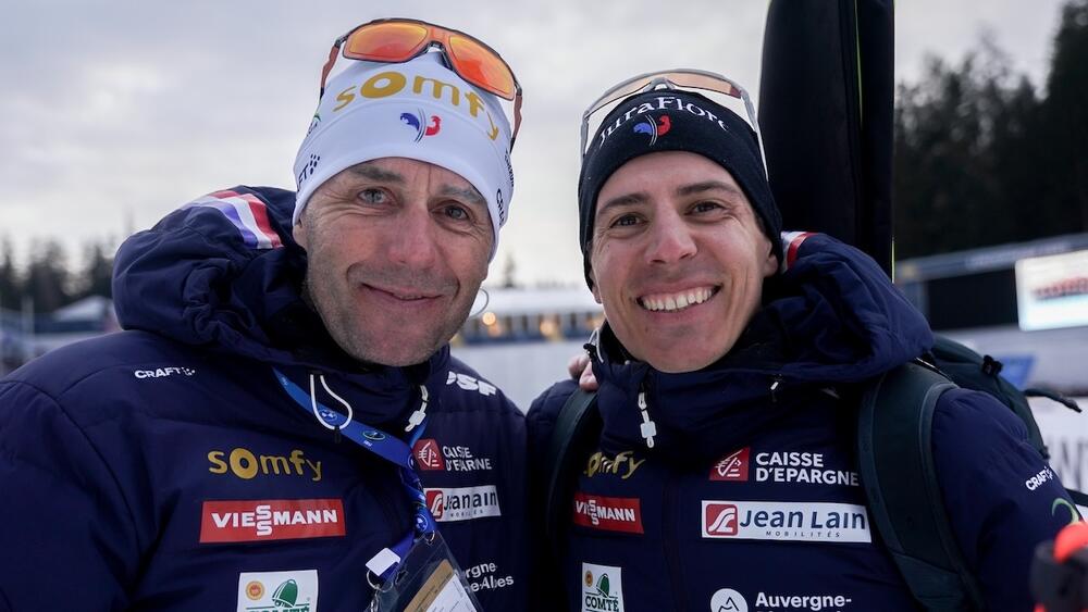 Stéphane Bouthiaux et Quentin Fillon Maillet