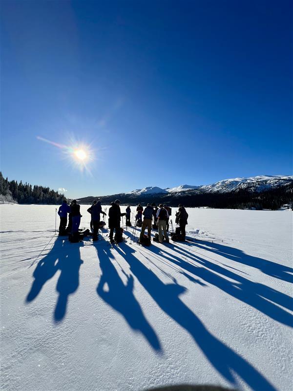 Ungdom på randonee ski