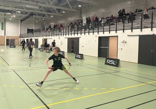 Sivert Vik-Mo Falch i aksjon under kretsmesterskapet i Kolvereid. (Foto: Marlen Thoresen Mikalsen)