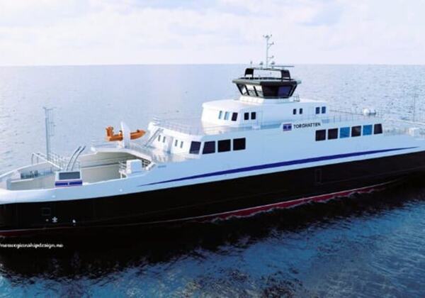 Torghatten, nybygg ferge til Alstenfjorden.