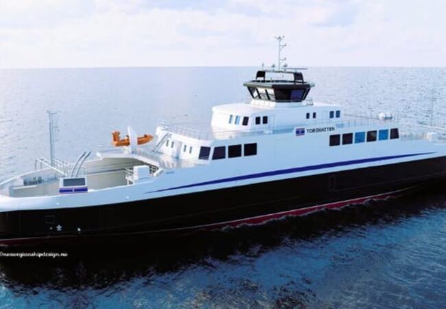Torghatten, nybygg ferge til Alstenfjorden.
