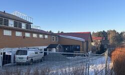 Byggearbeider ved Herøysenteret