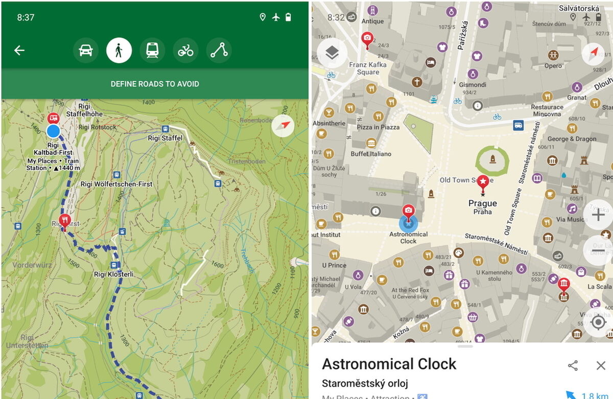 Karttjenester på nettet fra organic maps