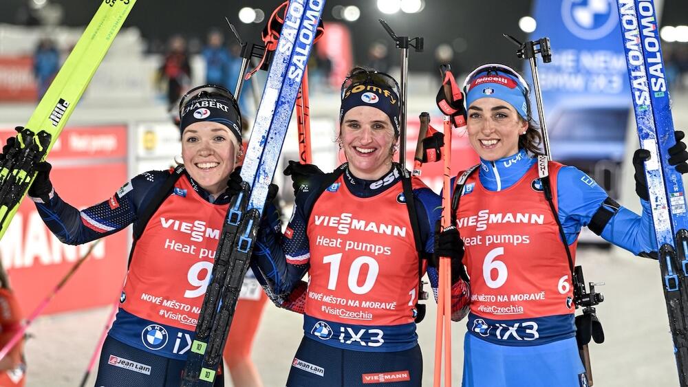 Podium mass start Nove Mesto
