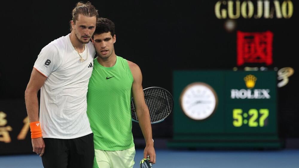 Photo : ATP Alexander Zverev Carlos Alcaraz