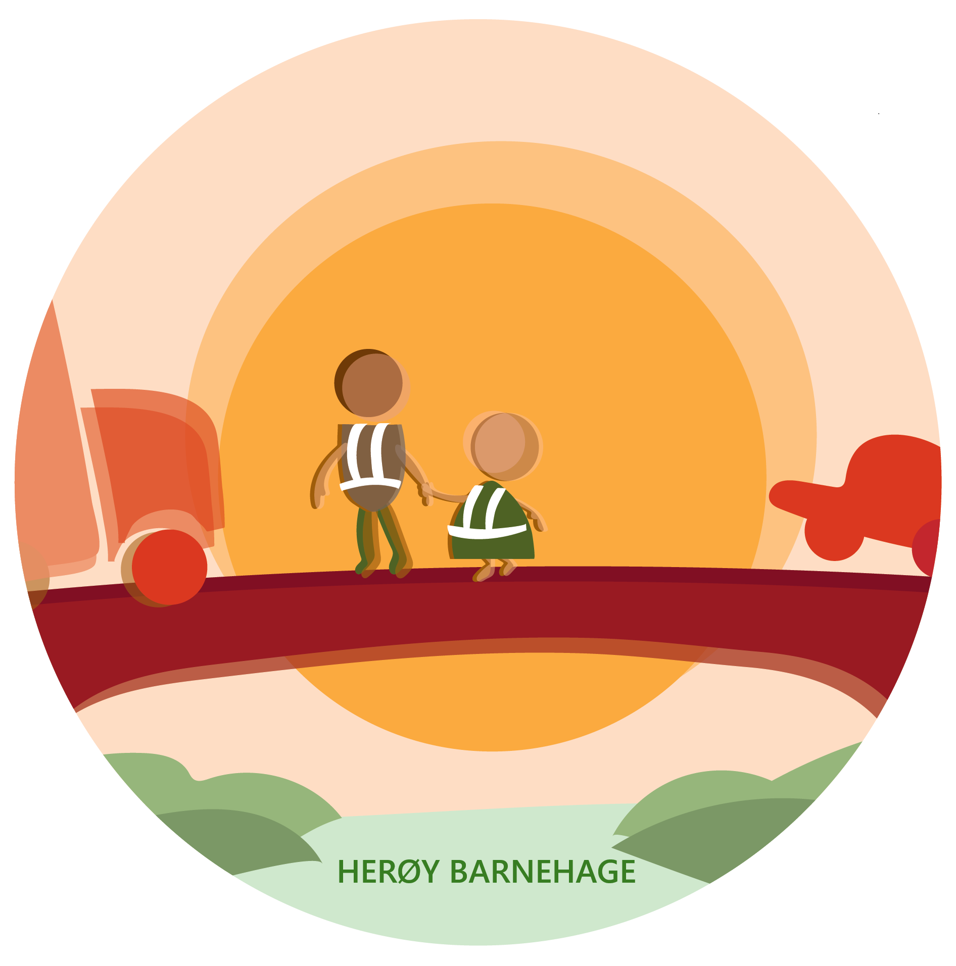 Ny logo Herøy barnehage 2025