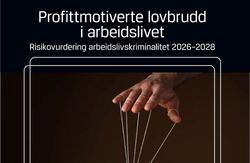 Klipp fra rapportens forside med tittel og en hånd som holder flere tråder