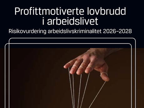 Klipp fra rapportens forside med tittel og en hånd som holder flere tråder