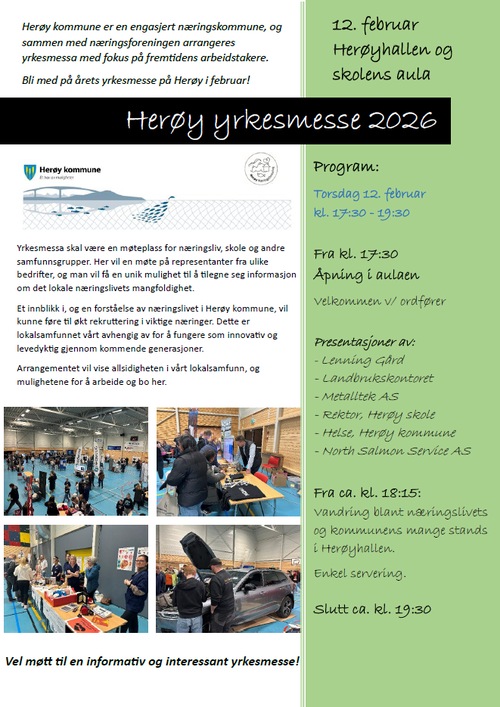 Plakat Herøy yrkesmesse 2026
