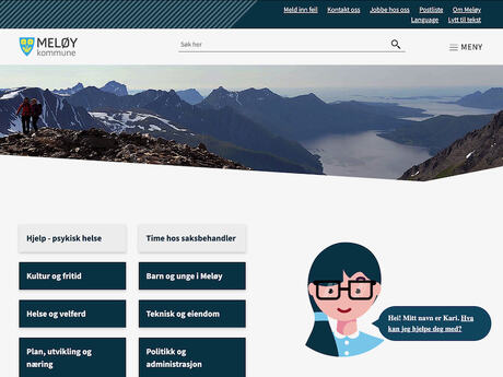 Klipp fra Meløy kommunes nettsted
