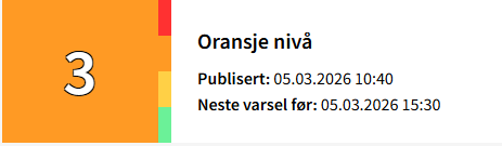 oransje nivå