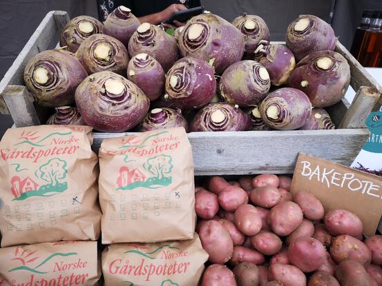 Bilde av et assortert utvalg grønnsaker