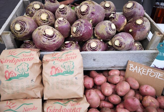 Bilde av et assortert utvalg grønnsaker