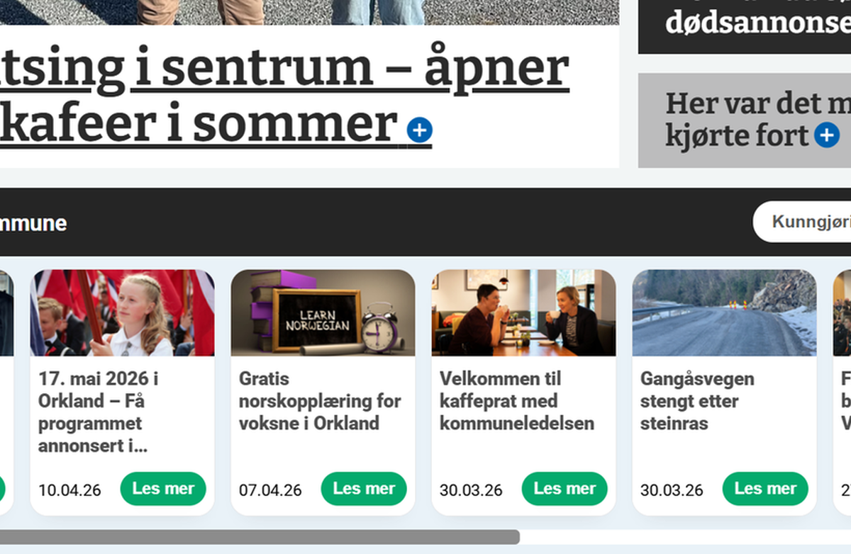 Kommuneplakataen, mange bilder og mye informasjon