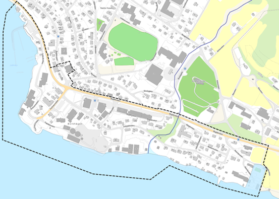 Områdekart for Kvæfjord sentrum (nedre Borkenes) - Frist for innspill: 16.06.26
