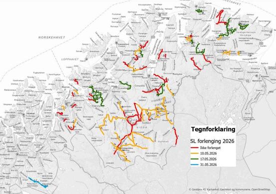 Forlenget åpningstid snøskuterløyper