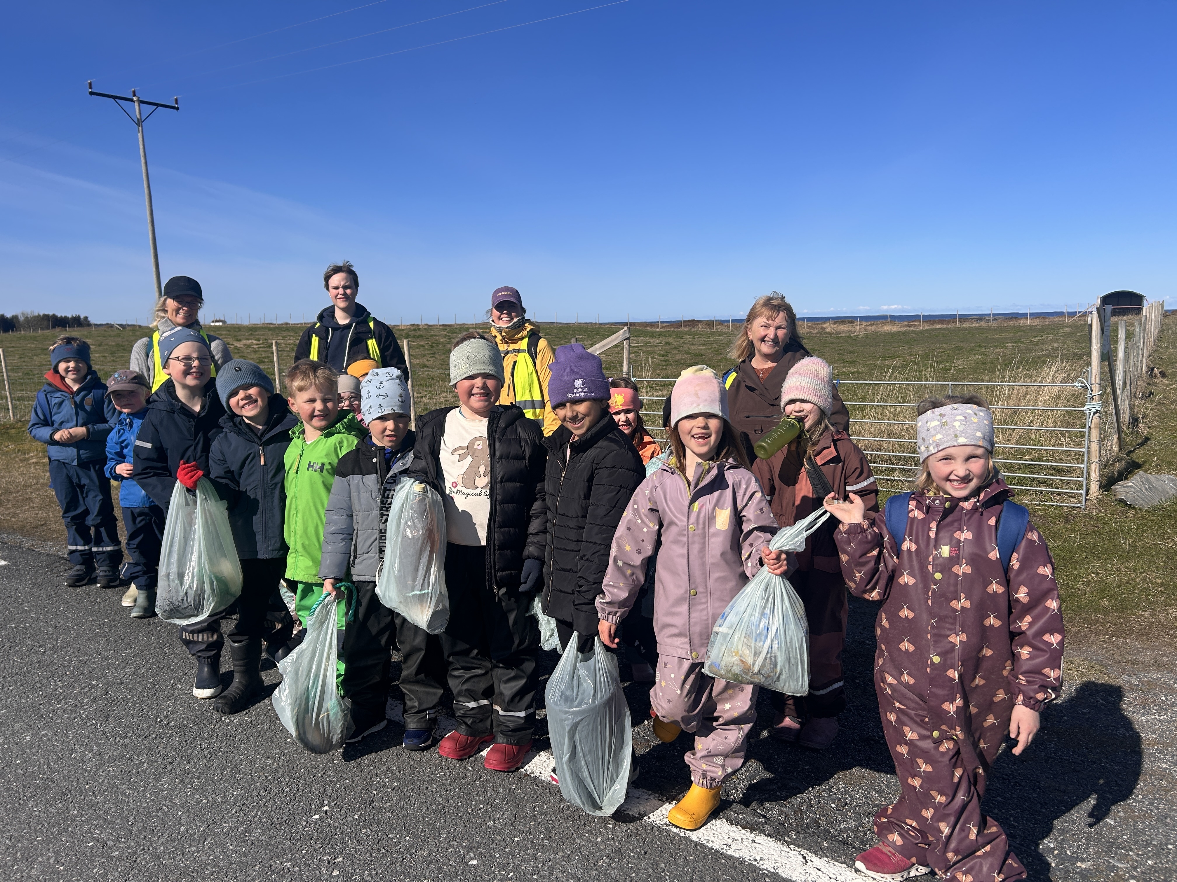 1. klasse ved Herøy skole.