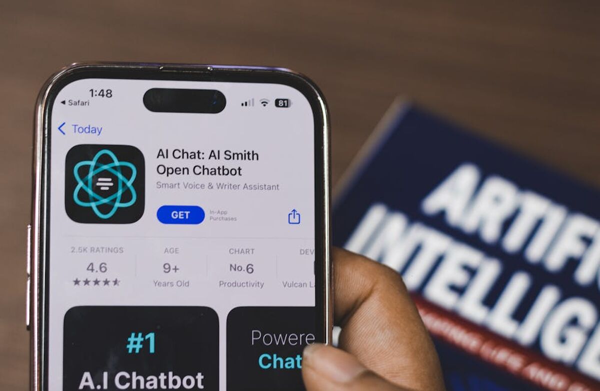 AI-chat på en mobil