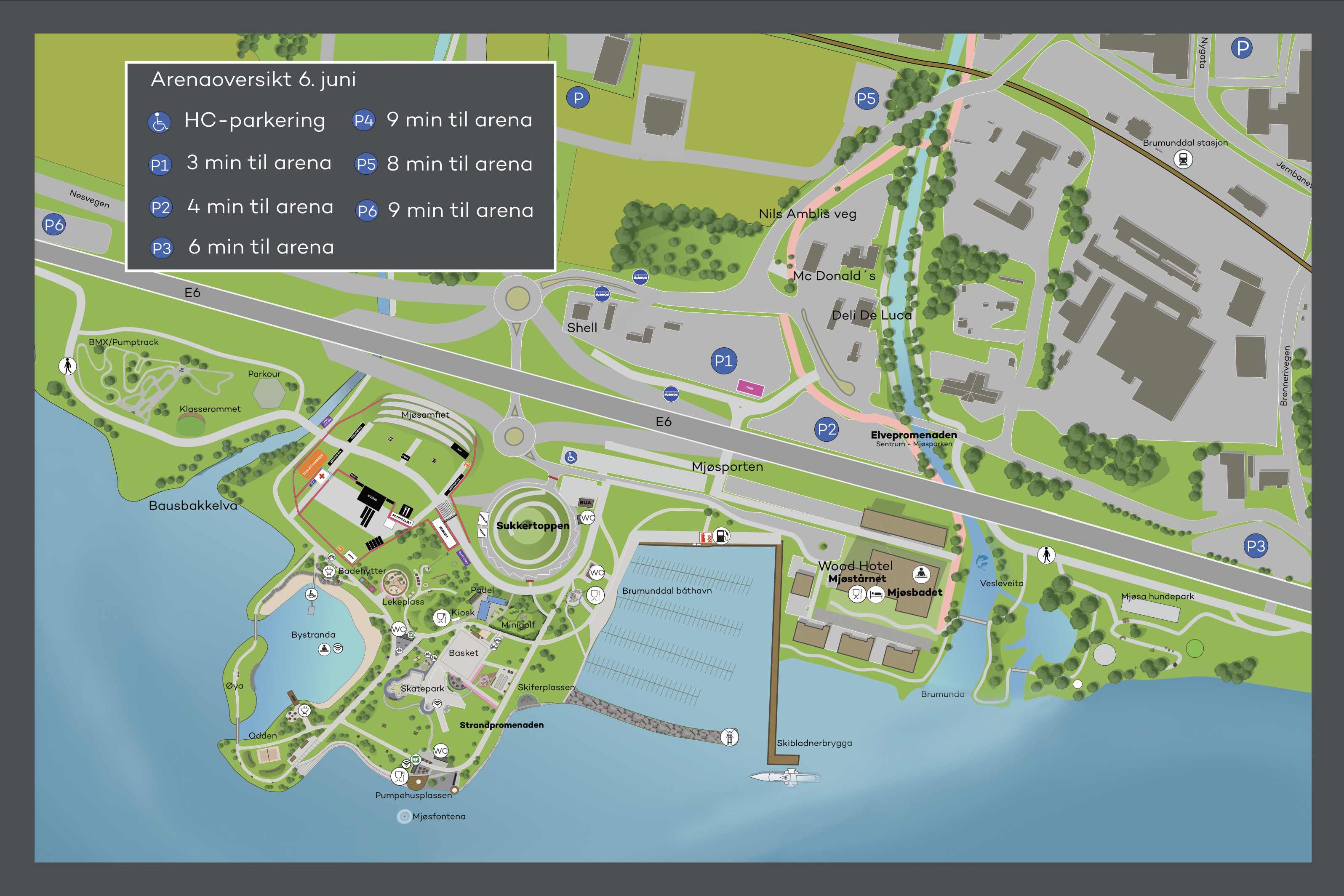 Parkeringsbeskrivelse i kart