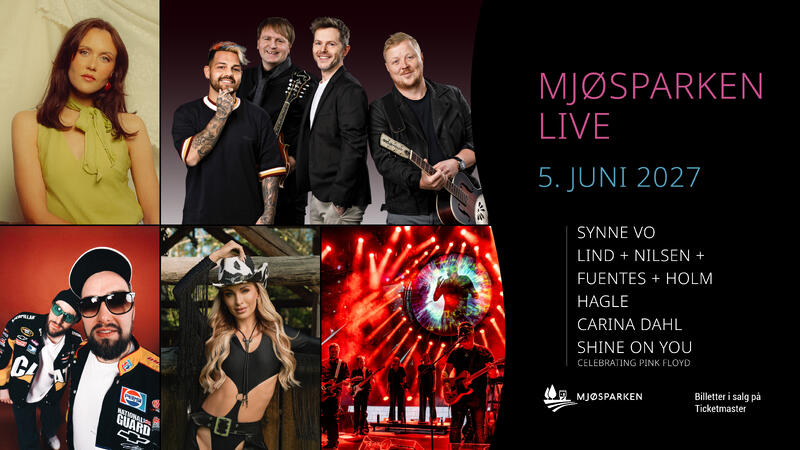 Artistplakat Mjøsparken Live 2027
