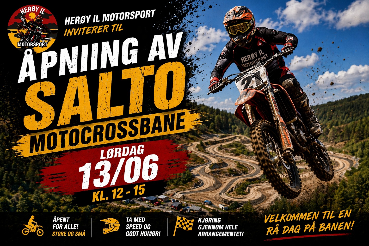 Åpning av ny motocrossbane