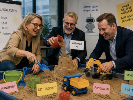 Lekende samarbeid i KI-sandkassen med kvinner og menn