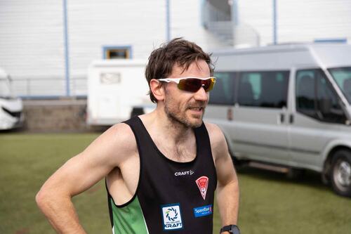 Raskest i løypa: Martin Dypaune Vatshaug fra Drevja IL kunne juble for seier i Solheim Rundt etter å ha løpt inn til det som trolig er ny løyperekord på 21:18.
