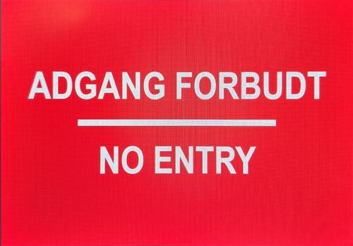 Adgang forbudt-skilt