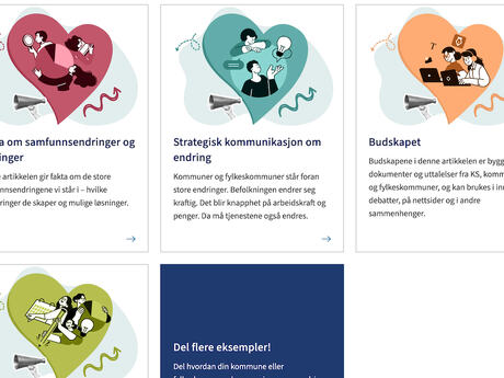 Fra forsiden av siden med råd