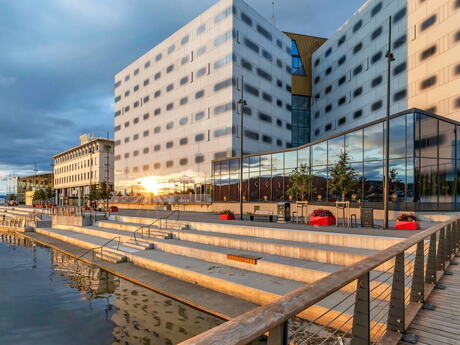 Hotellet sett utenfra