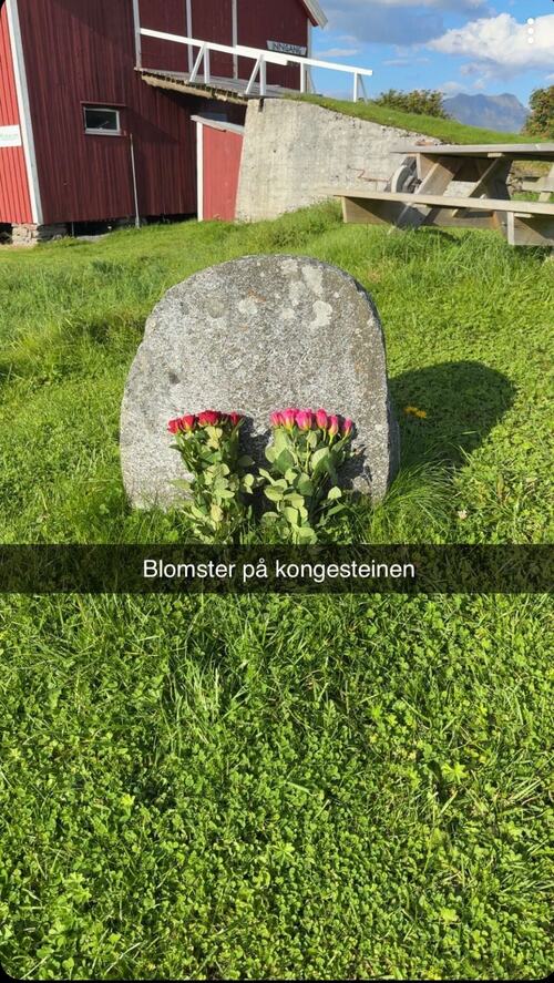 Det er også anledning til å legge ned blomster ved Kongesteinen på Herøy bygdesamling. Det er også anledning til å legge ned blomster ved Kongesteinen på Herøy bygdesamling.