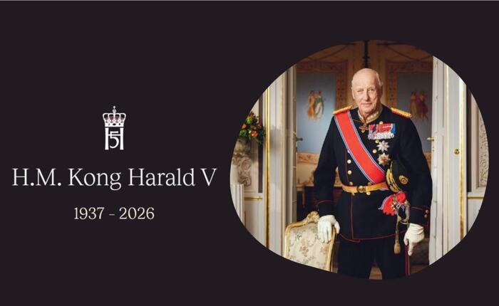 Kong Harald V død