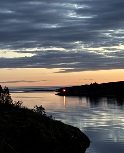 Færøysundet en vakker septemberkveld. (Foto: Rigmor Færøy)