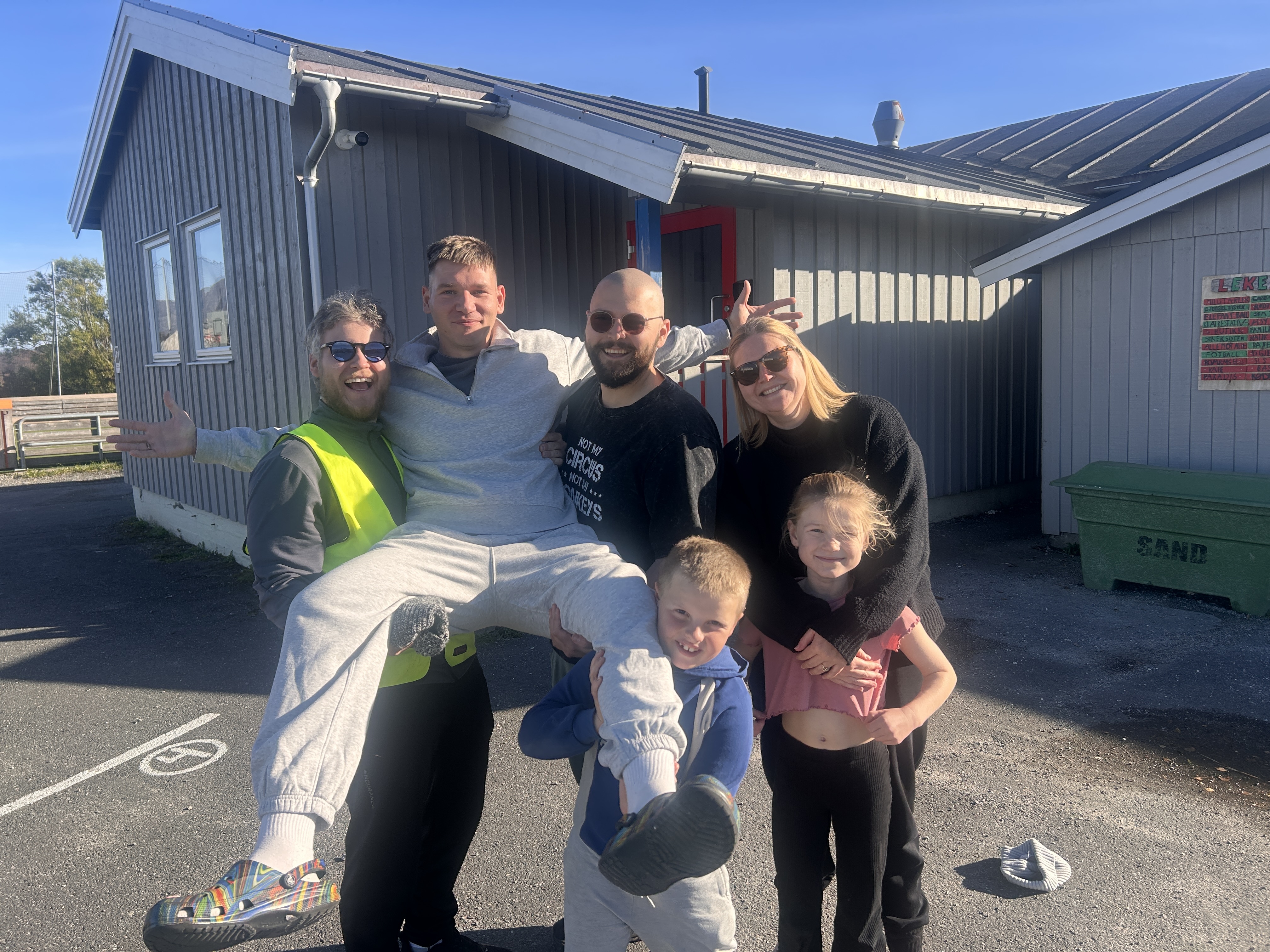 Yevhen på SFO på Herøy skole