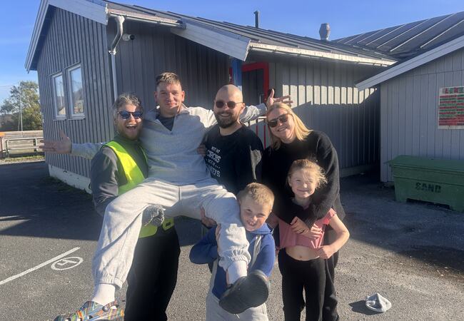 Yevhen på SFO på Herøy skole