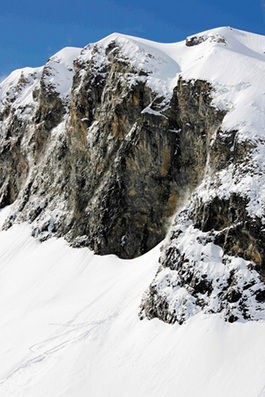 une falaise de 107 metres